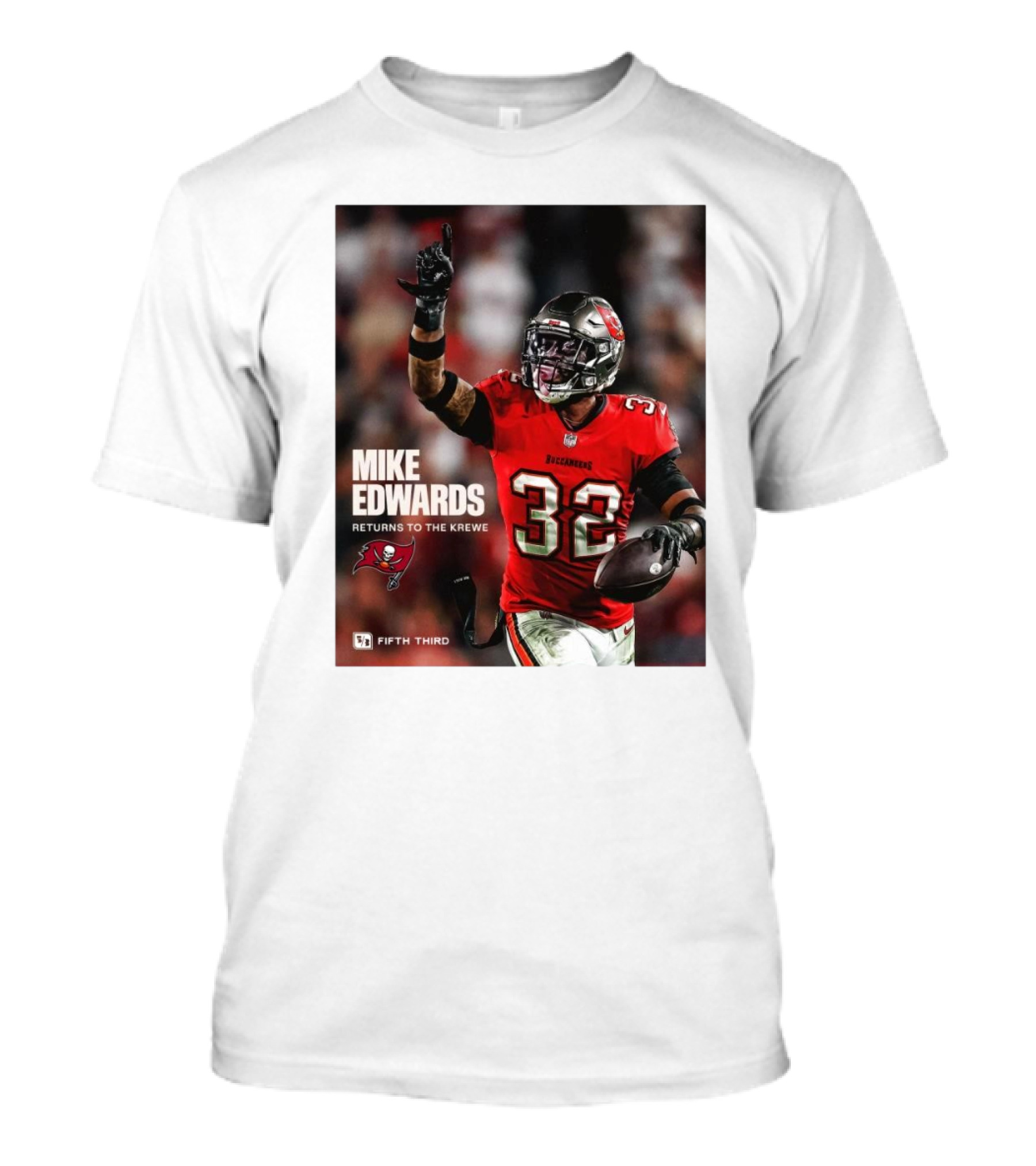 Mike Edwards Returns To The Krewe Tampa Bay Buccaneers Football T-Shirt