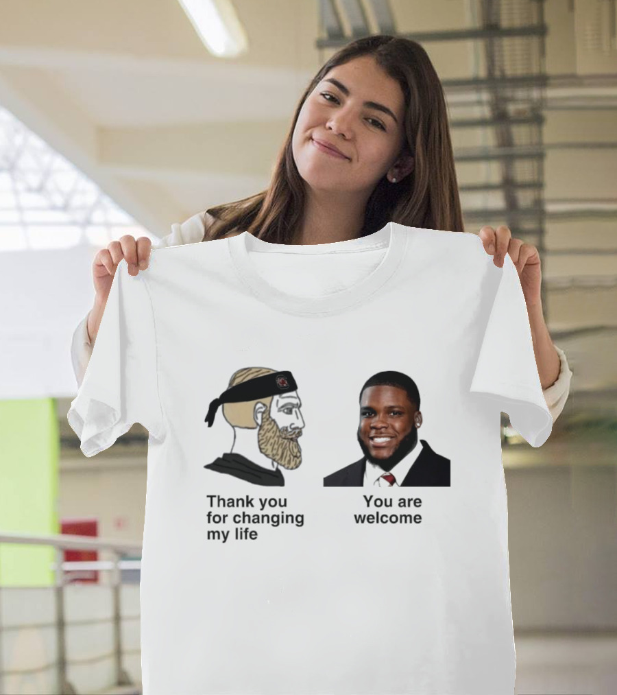 Thank You For Changing My Life You Are Welcome Raheim Sanders Gamecocks T-Shirt