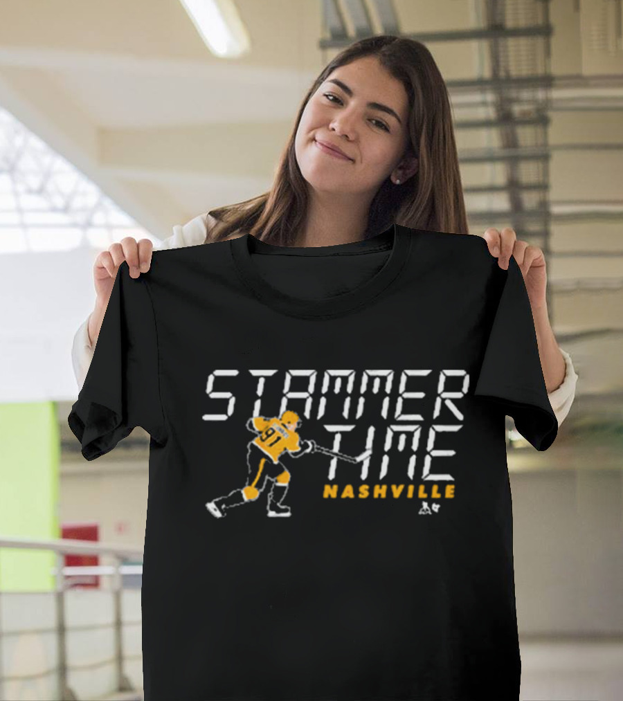 Stammer Time Nashville Hockey 91 T-Shirt