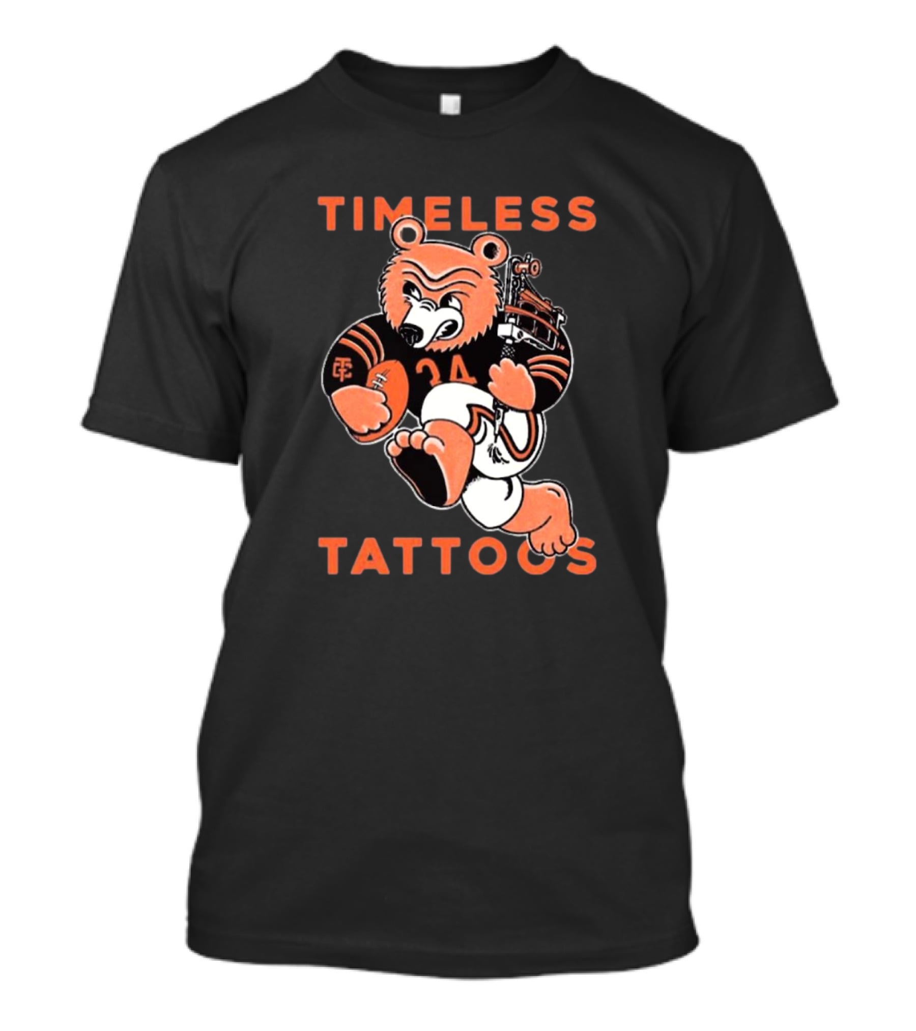 Timeless Tattoos Chicago Bears Football Bear T-Shirt