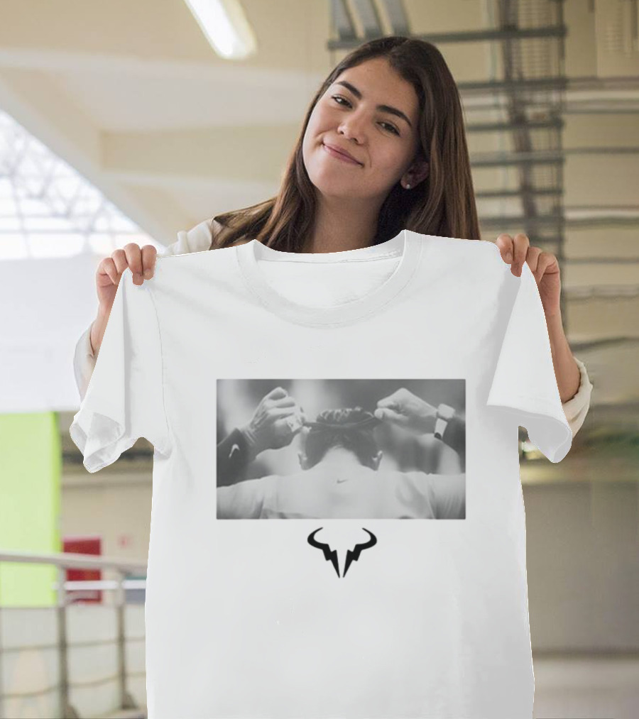 Serena Williams Wearing With Rafa Nadal Bull T-Shirt