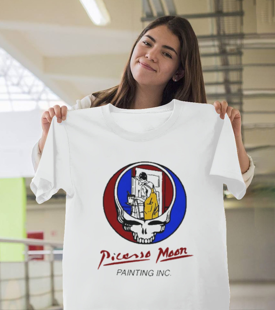 Picasso Moon Painting Inc Dead And Company Skull T-Shirt