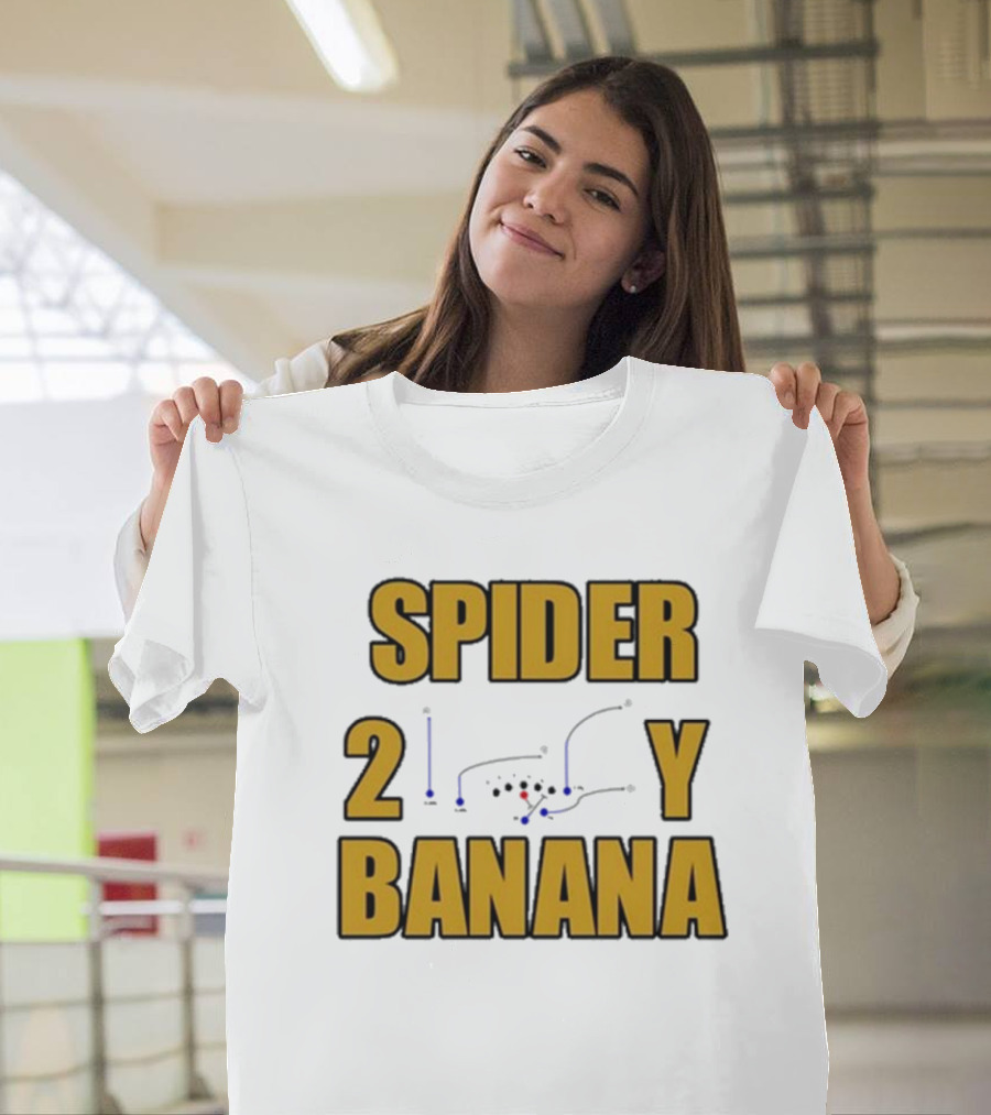 Spider 2Y Banana Football Play Diagram Jon Gruden T-Shirt