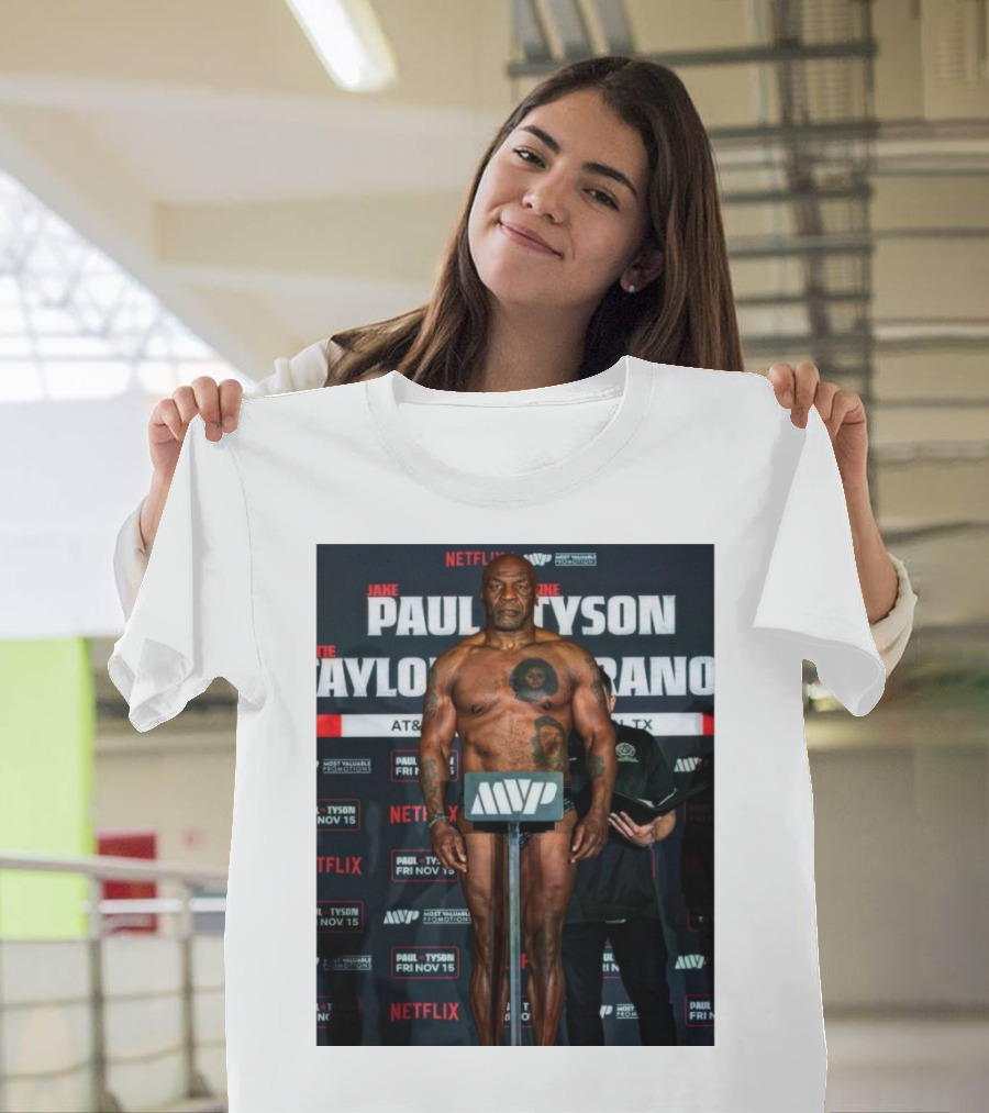 Netflix Jake Paul Vs Iron Mike Tyson Fight Night Friday Nov 15 Weigh-In Event T-Shirt