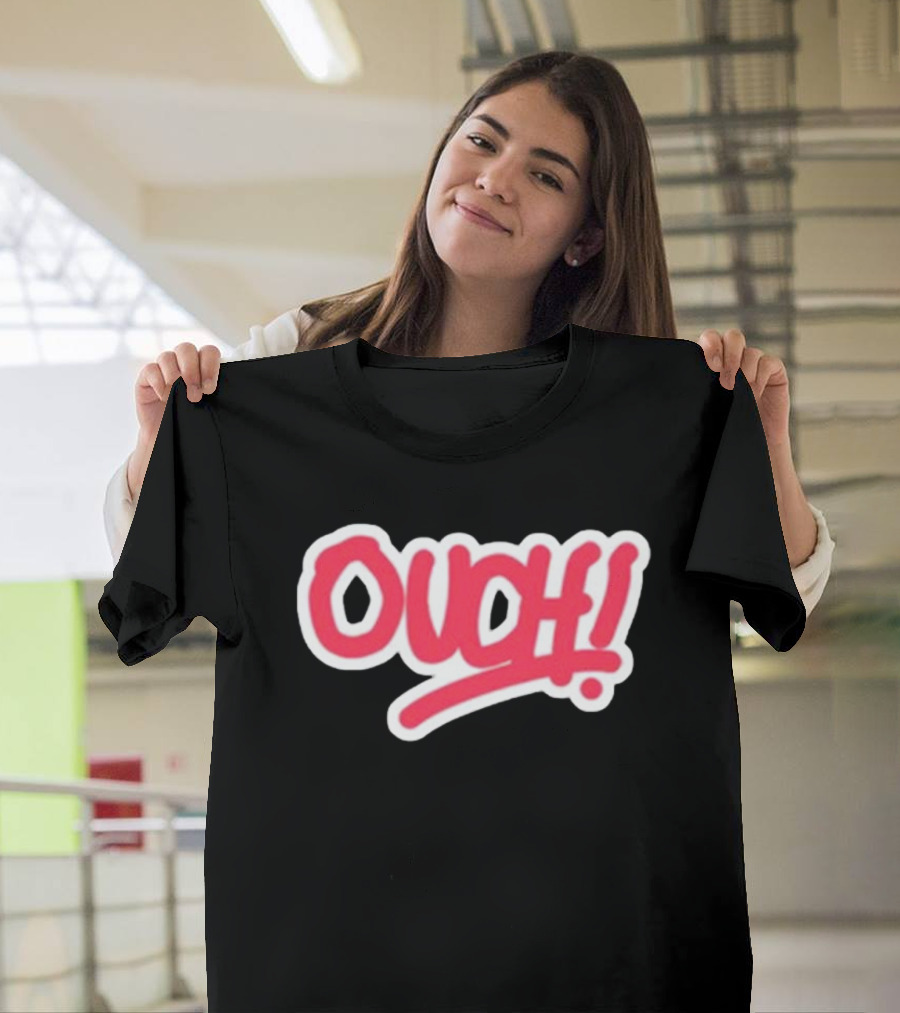 Matt Watson Ouch Red Text 90s T-Shirt