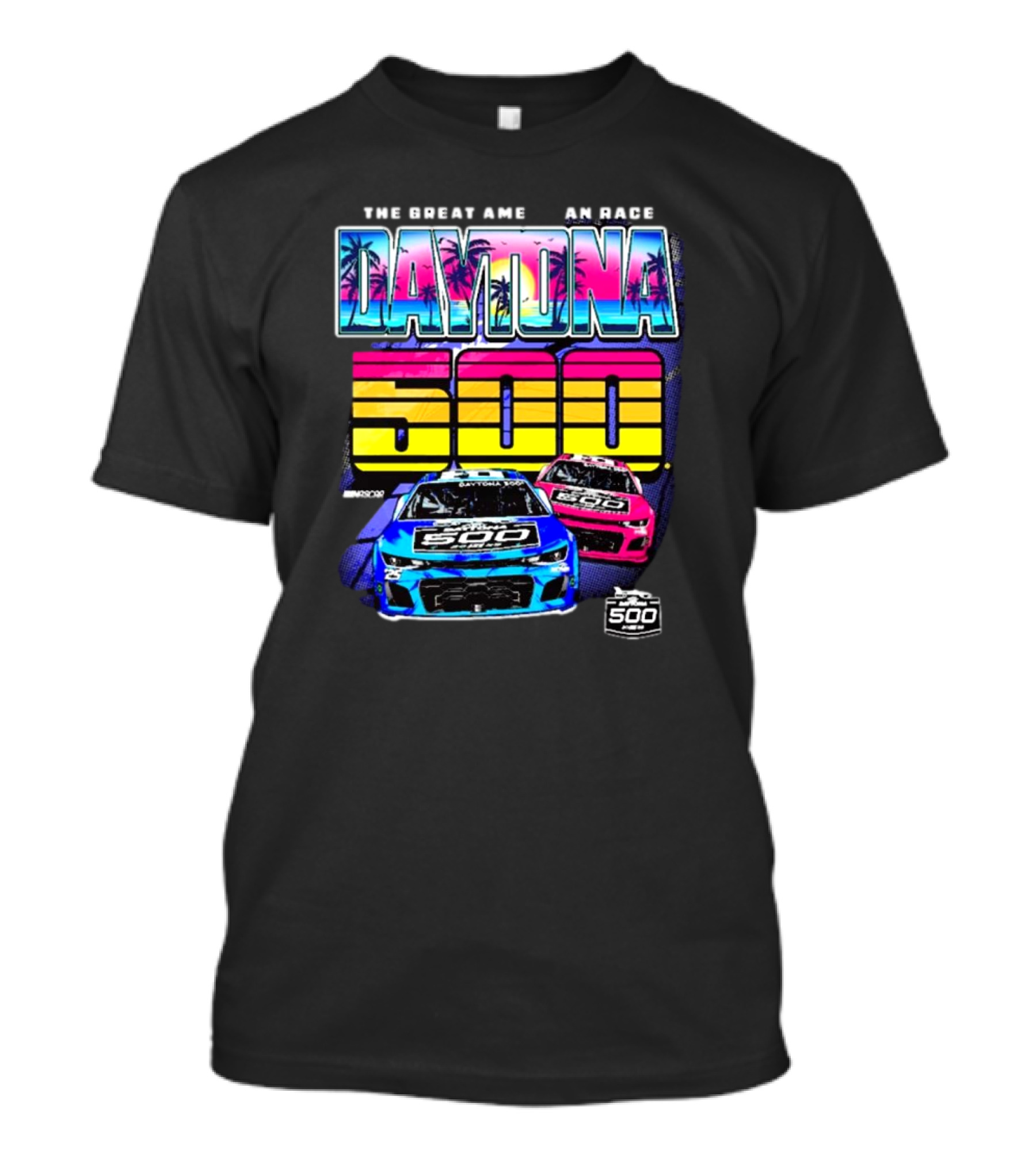 The Great American Race Daytona 500 Checkered Flag Sports 2025 Daytona International Speedway Throwback T-Shirt