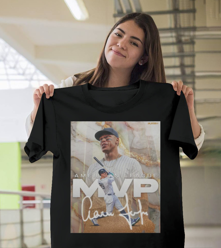 Aaron Judge American League MVP 24 New York Yankees Signature T-Shirt