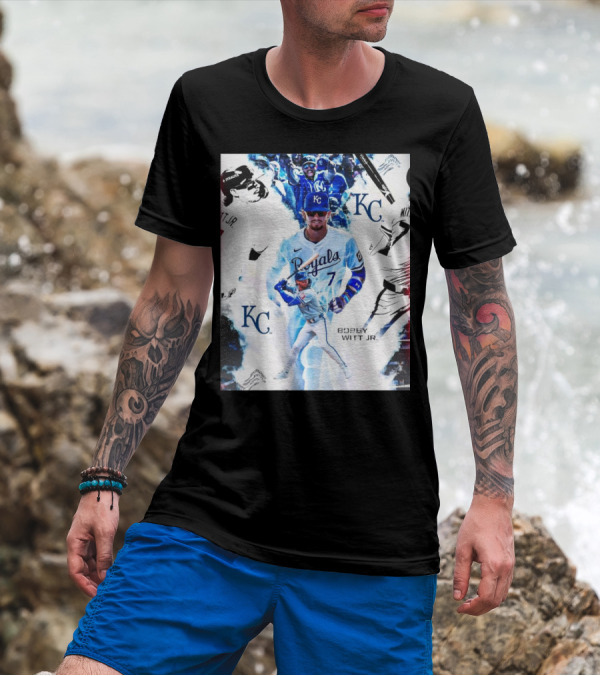 Bobby Witt Jr. Kansas City Royals MLB KC Royals Star Highlights T-Shirt
