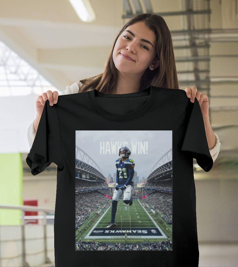 Seattle Seahawks Hawks Win Lives For Sunday NFL T-Shirt