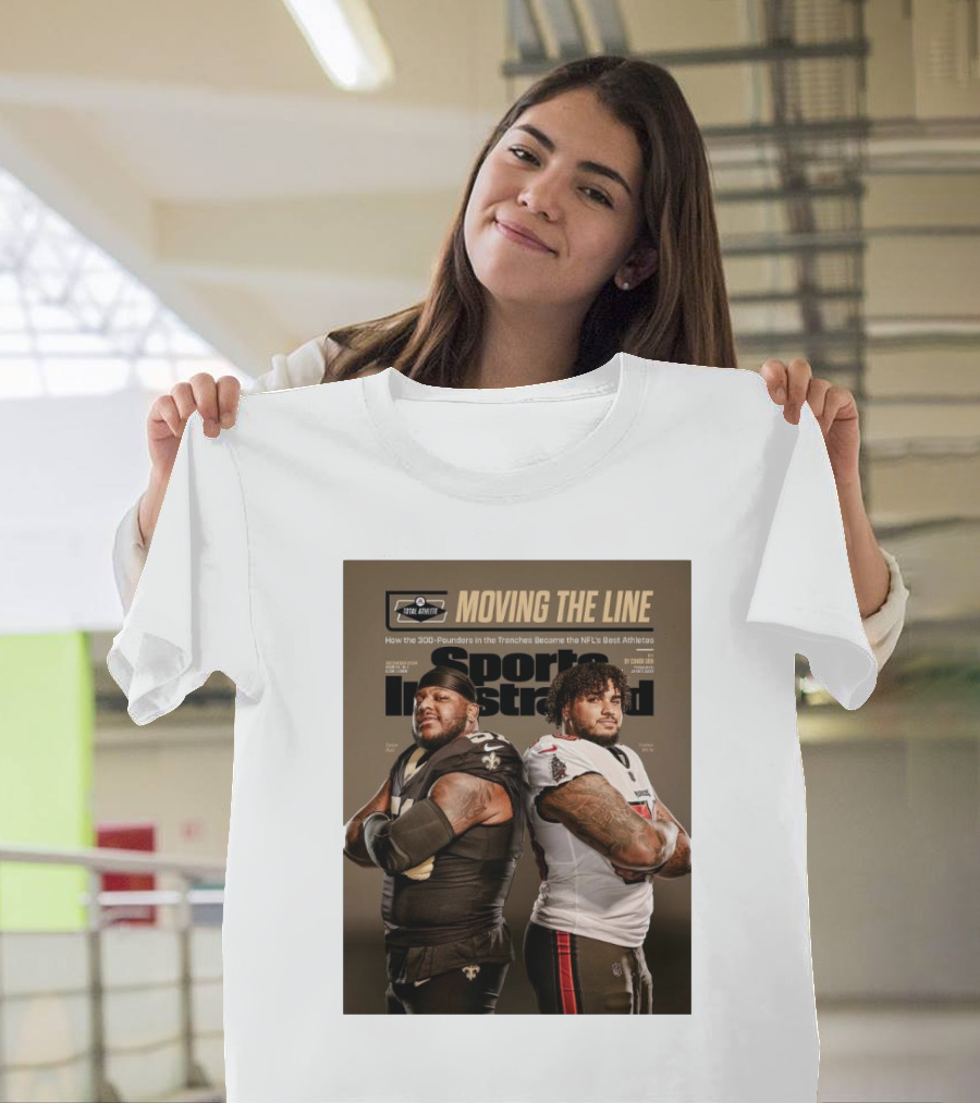 Cesar Ruiz Tristan Wirfs Sports Illustrated Moving the Line NFL's Best Athletes 300-Pounders in the Trenches T-Shirt