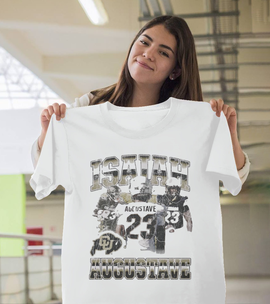 Isaiah Augustave Colorado Buffaloes 23 90s Style Football T-Shirt