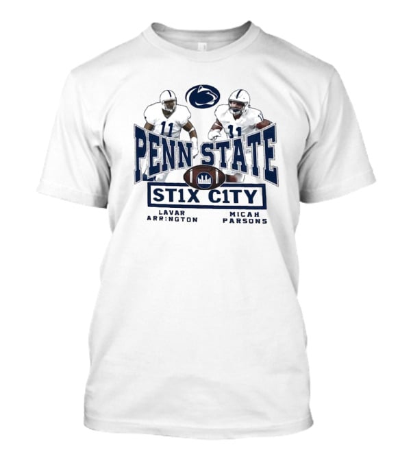 Penn State Nittany Lions ST1X City Lavar Arrington Micah Parsons T-Shirt