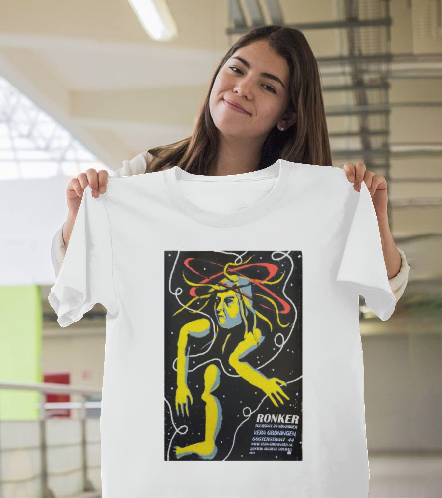 Ronker at Vera Groningen on November 28, 2024 with Artistic Figure and Cosmic T-Shirt