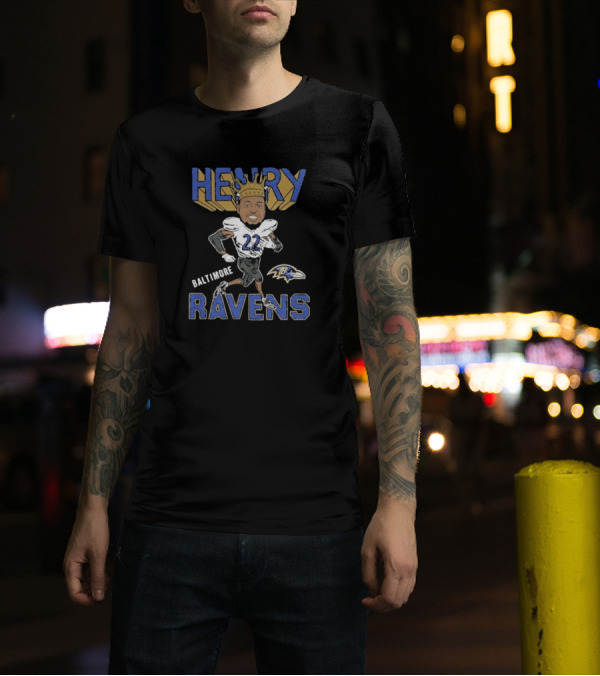 Henry Derrick Baltimore Ravens King 22 T-Shirt