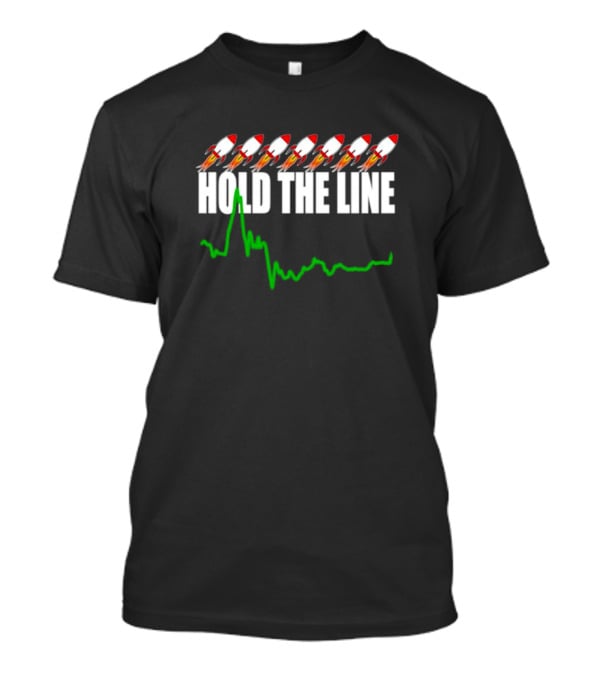 Wall Street Stonk Stocks Hold The Line Rocket Graph Momentum T-Shirt