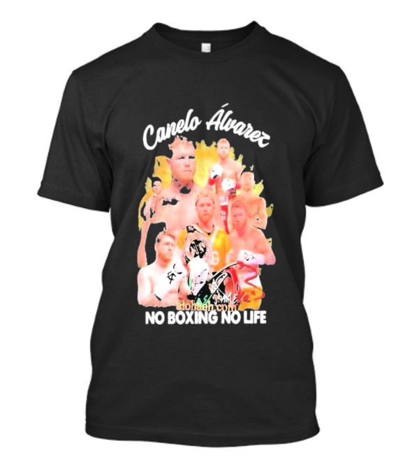 Canelo Álvarez No Boxing No Life Boxing Champions Collage T-Shirt