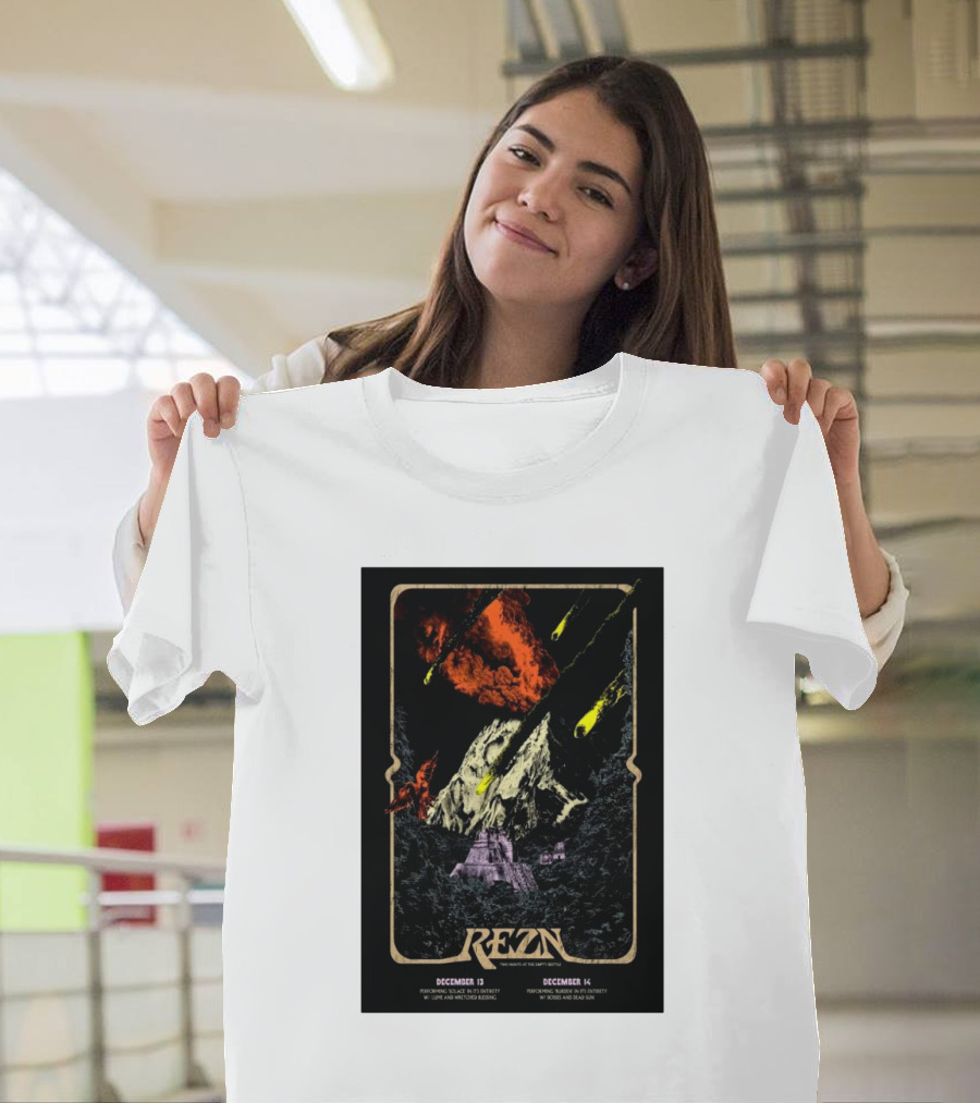 REZN Chicago Live at The Empty Bottle December 13-14 2024 Tour with BELLHEAD, Neurons, Zilched, and more T-Shirt