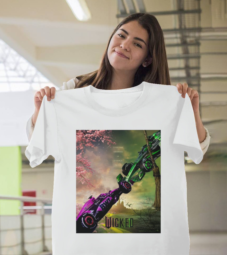 Wicked Everyone Deserves A Chance To Fly Racing Cars Vertical Sky Forest T-Shirt