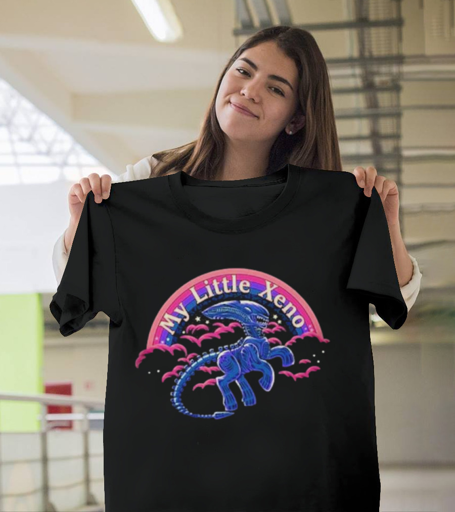 My Little Xeno Alien Creature in the Clouds T-Shirt