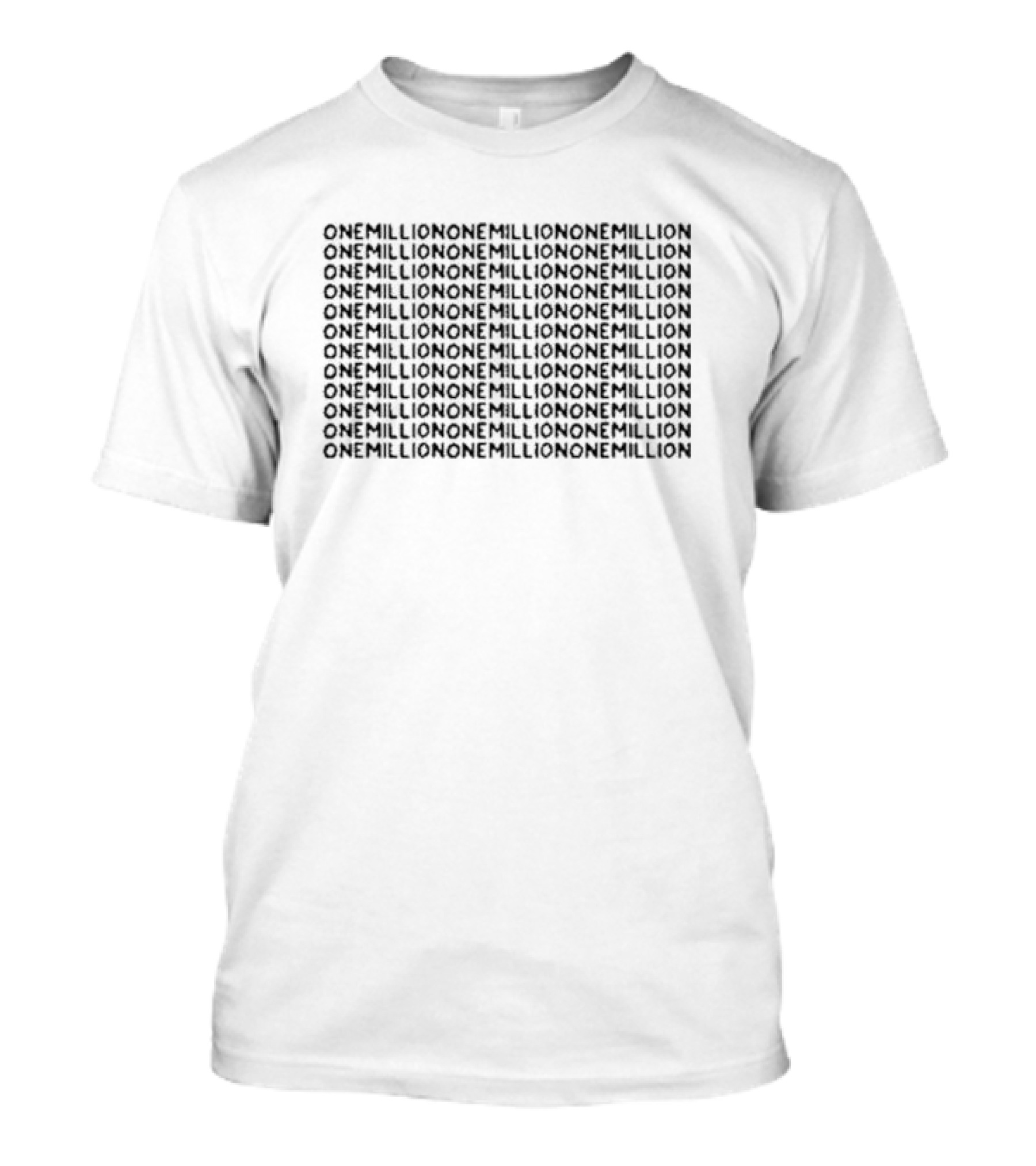 Raxd One Million One Million Repeating T-Shirt