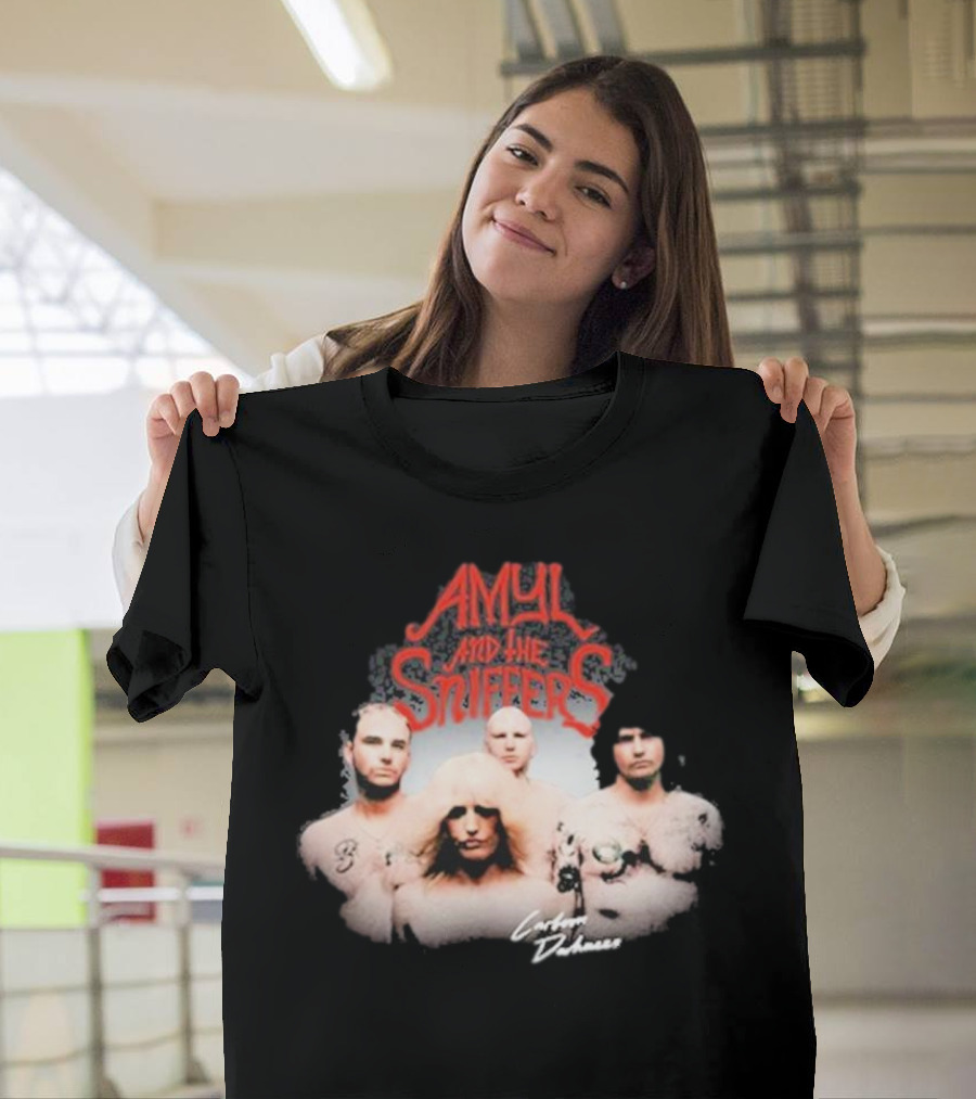 Amyl And The Sniffers Band Comfort To Me Logo Photo T-Shirt