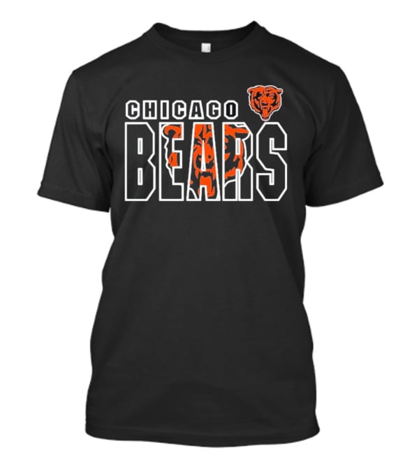 Chicago Bears Youth NFL Properties Double Logo Bear Head T-Shirt