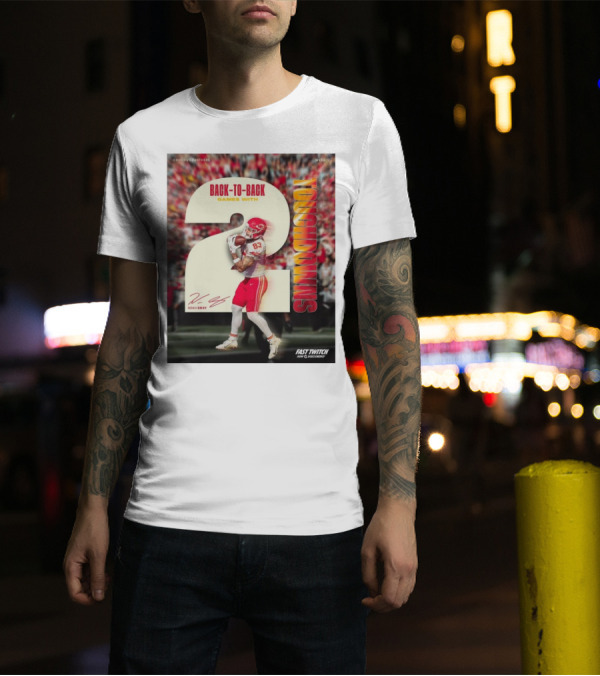 Chiefs Vs Panthers Week 12 Back-to-Back Games With Noah Gray 2 Touchdowns Signature T-Shirt