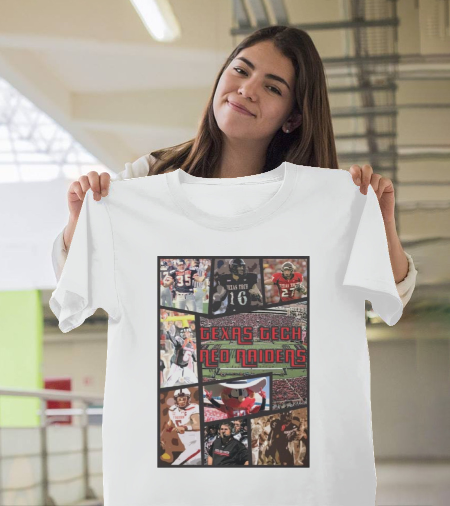 Texas Tech Red Raiders Football Collage Grand Theft Auto T-Shirt