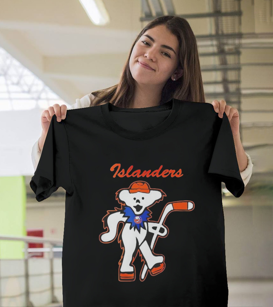 New York Islanders Hockey Grateful Dead Dancing Bear T-Shirt
