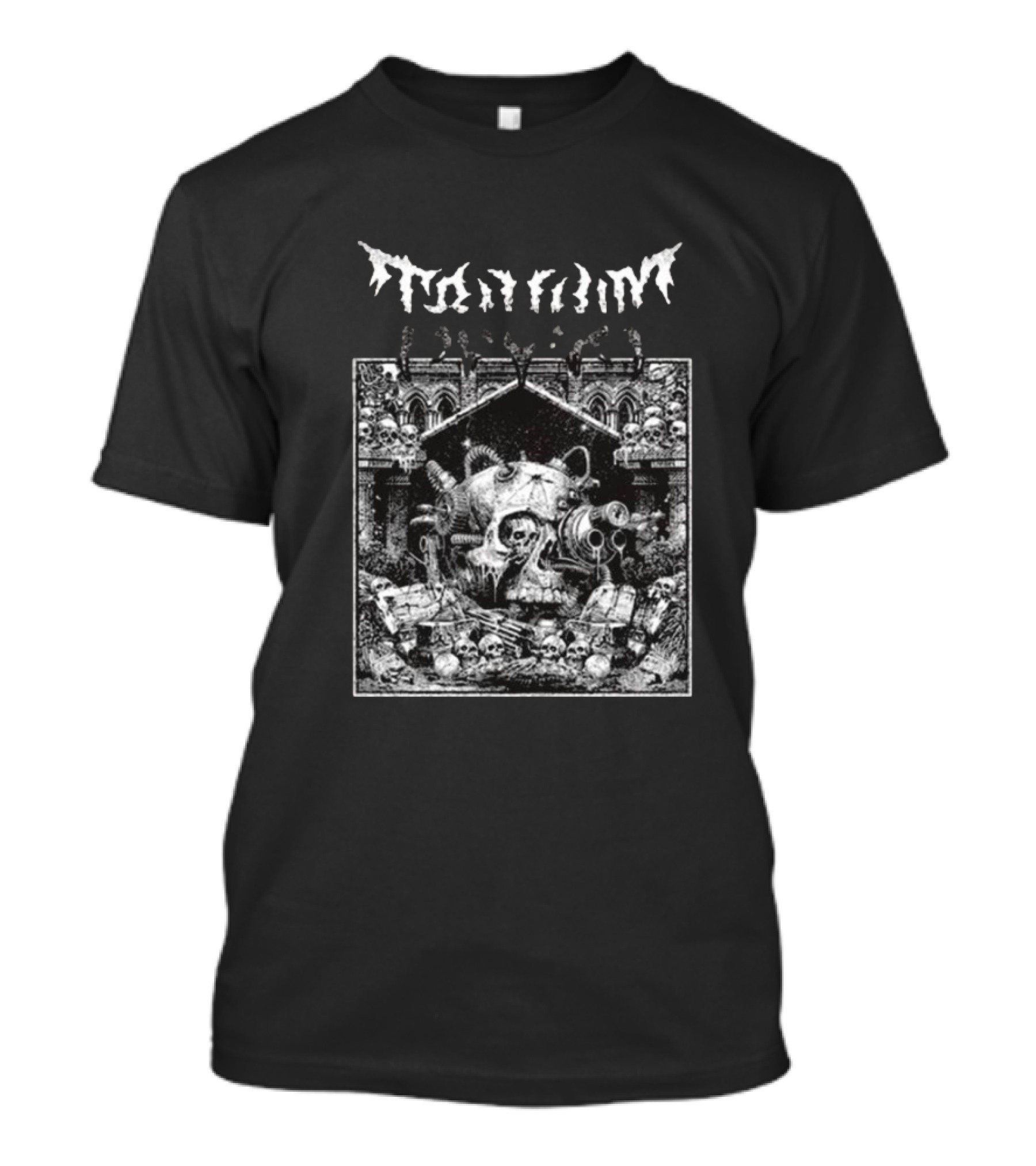 Trivium Skull Warrior Gothic Cathedral Scene T-Shirt