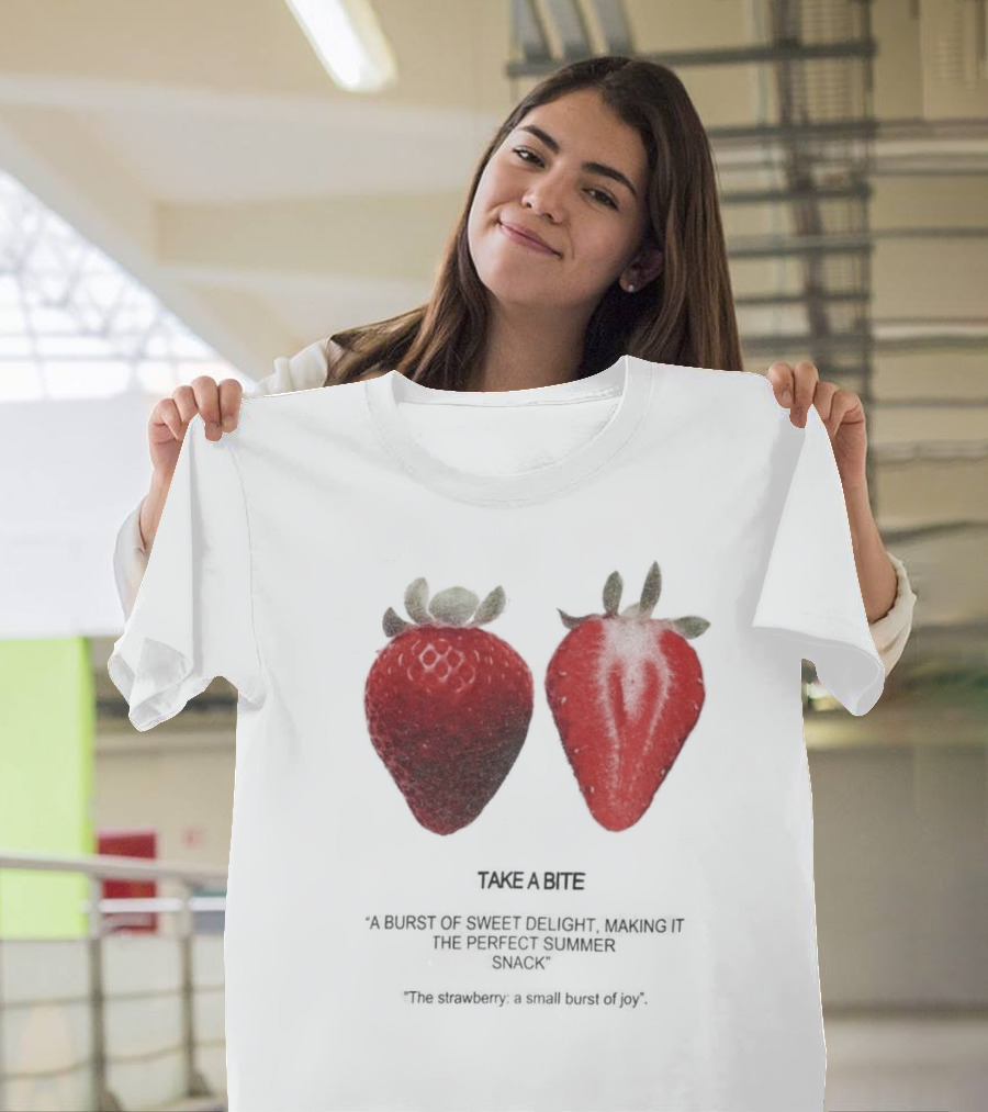 Take A Bite A Burst of Sweet Delight The Perfect Summer Snack Strawberry T-Shirt