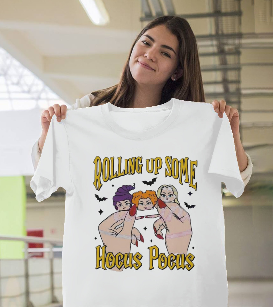 Rolling Up Some Hocus Pocus Witches Movie Classic Halloween T-Shirt