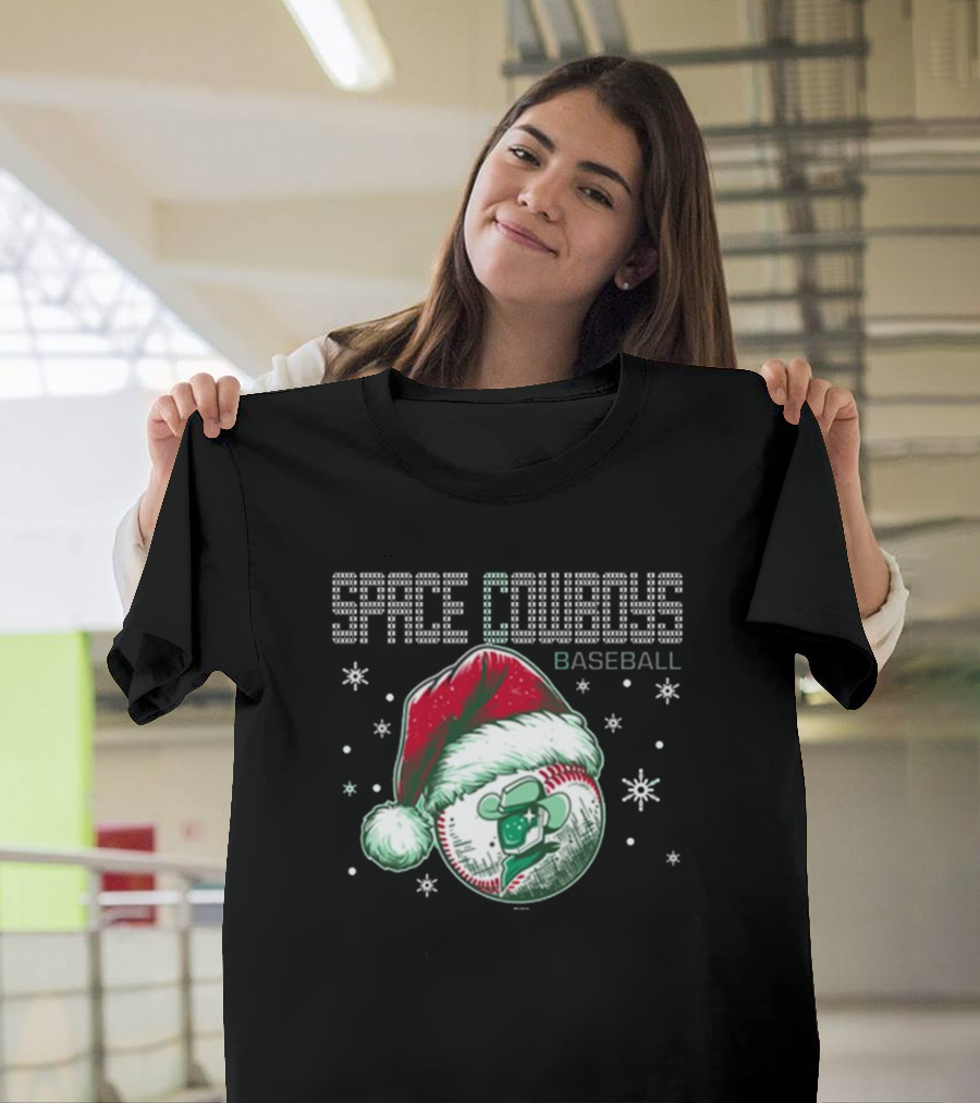 Space Cowboys Baseball Santa Hat Christmas Sweater T-Shirt