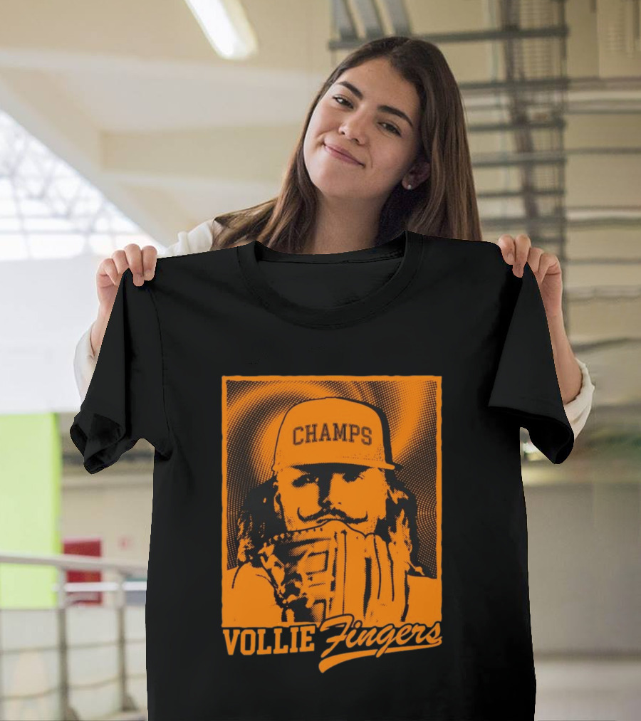 Vollie Fingers Champs Baseball Glove T-Shirt