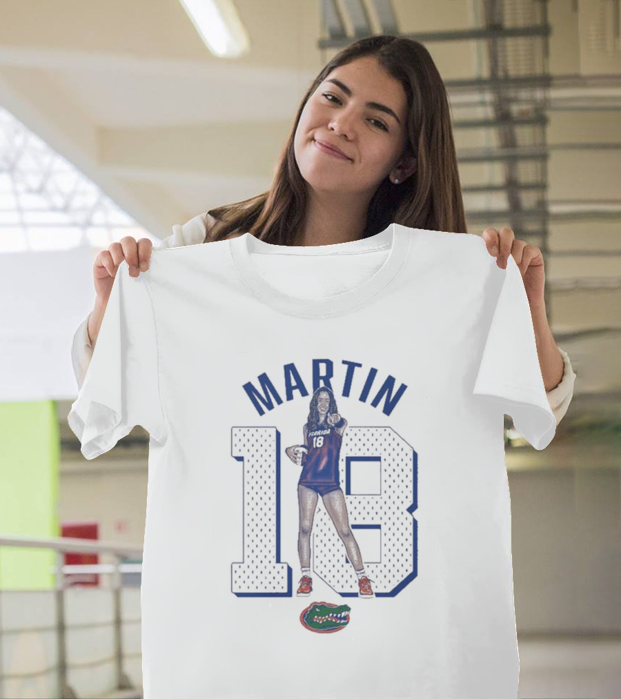 Martin 18 Florida Gators Cartoon T-Shirt