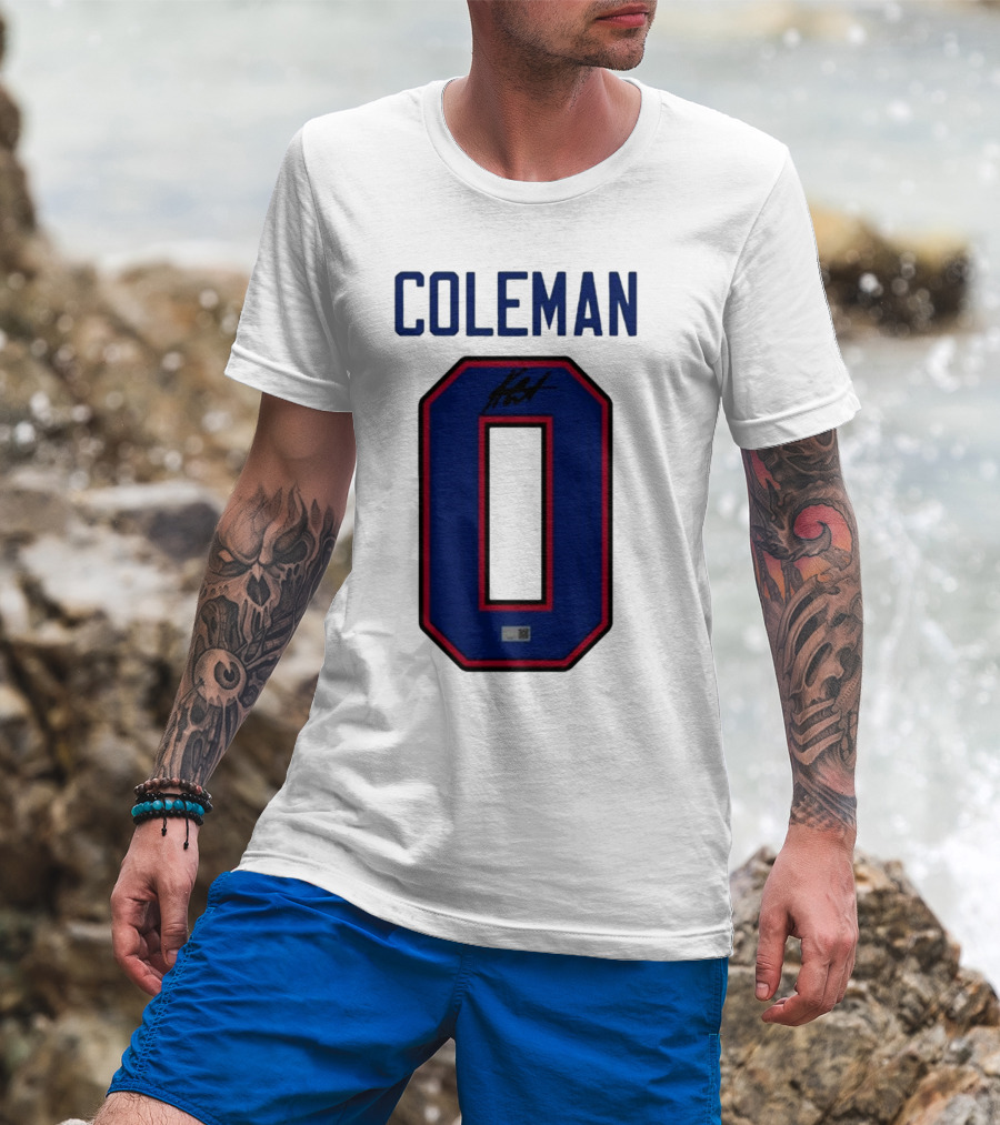 Coleman Signed Number 0 T-Shirt
