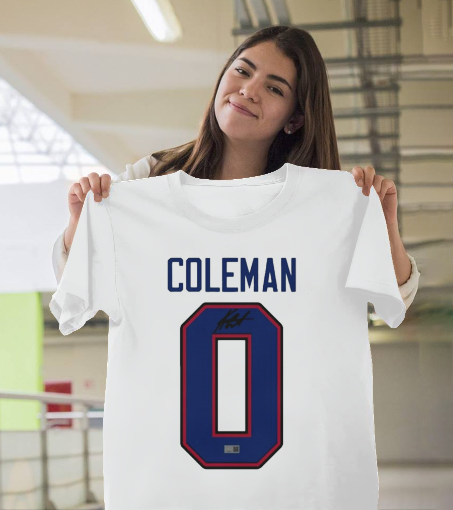 Coleman Signed Number 0 T-Shirt