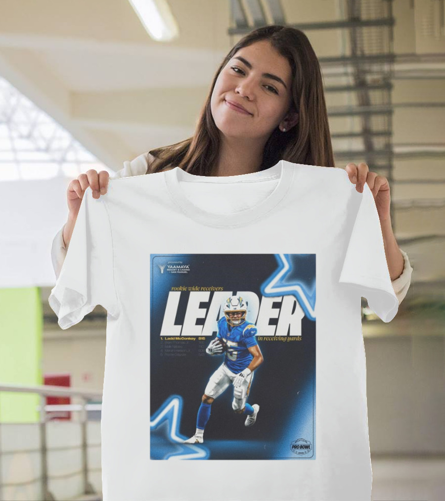 Presented By Yaamava' Resort And Casino Rookie Wide Receivers Leader In Receiving Yards Pro Bowl T-Shirt
