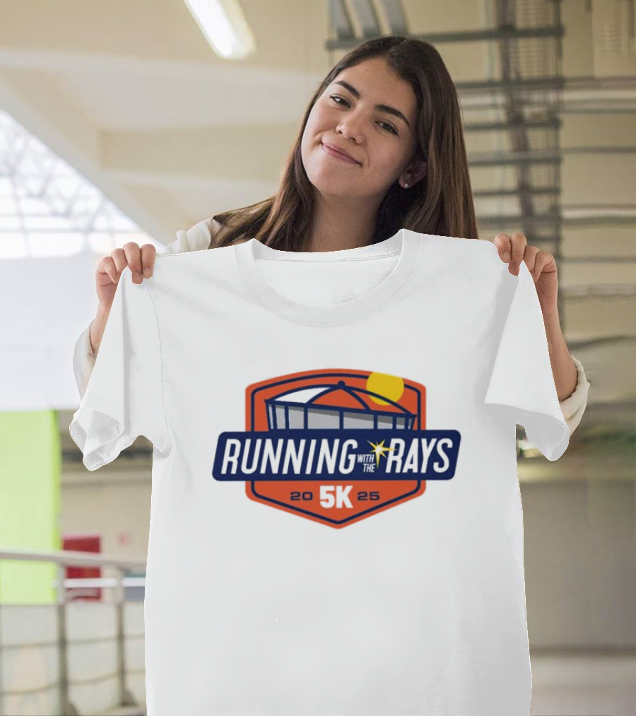 Running With The Rays 5K 2025 Tampa Bay Rays Stadium T-Shirt