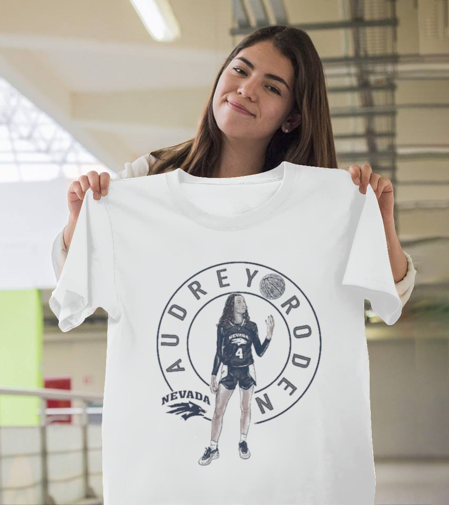 Audrey Roden Nevada Wolf Pack Basketball Player Circular T-Shirt