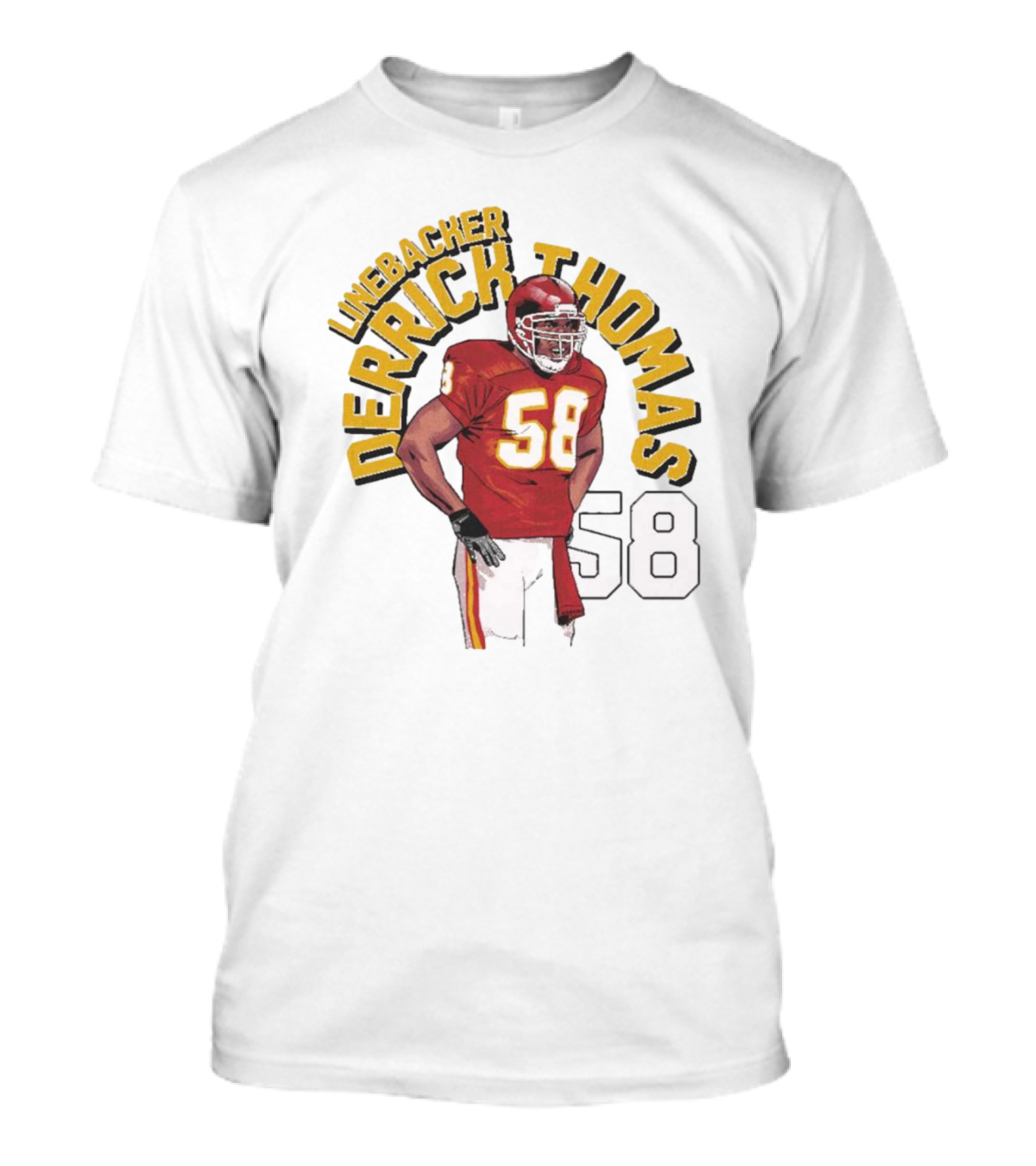 Linebacker Derrick Thomas 58 Kansas City Chiefs NFL T-Shirt