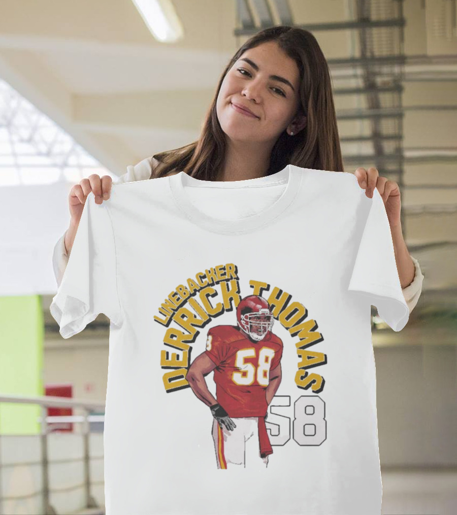 Linebacker Derrick Thomas 58 Kansas City Chiefs NFL T-Shirt