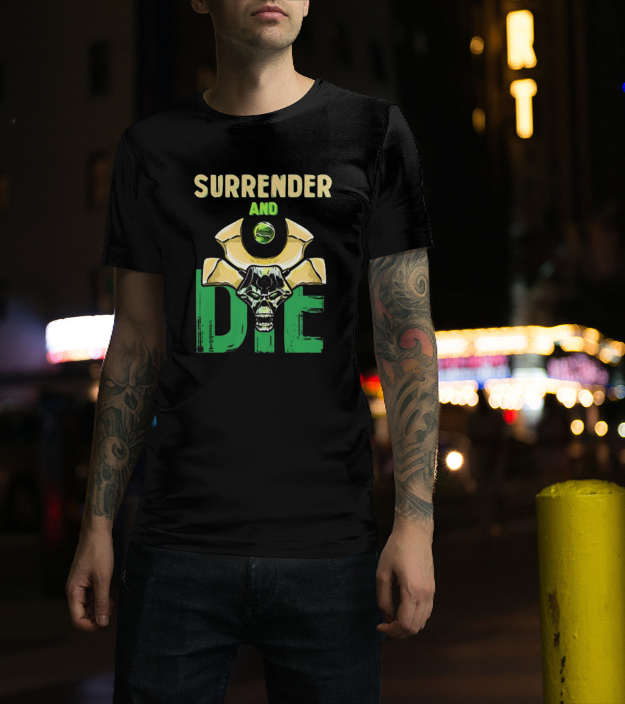 Majorkill Surrender And Die Skull T-Shirt