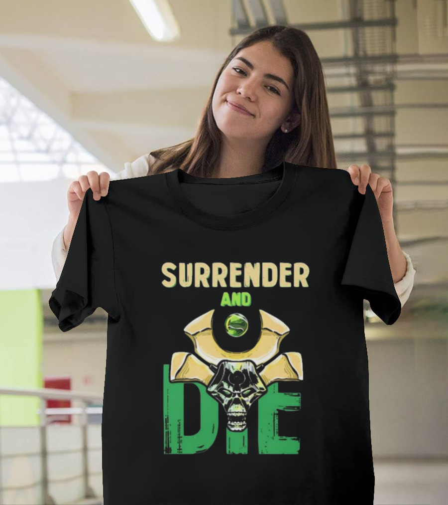 Majorkill Surrender And Die Skull T-Shirt