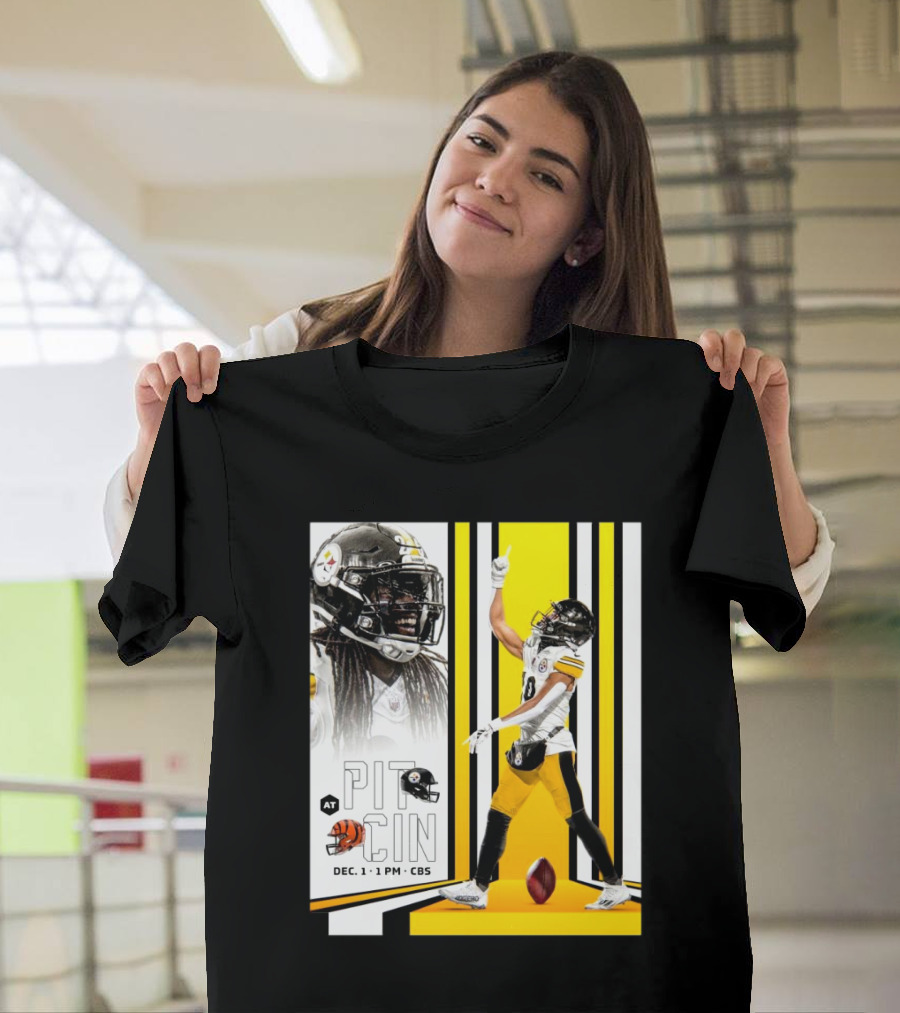 NFL Pittsburgh Steelers at Cincinnati Bengals December 1 2024 1 PM CBS T-Shirt