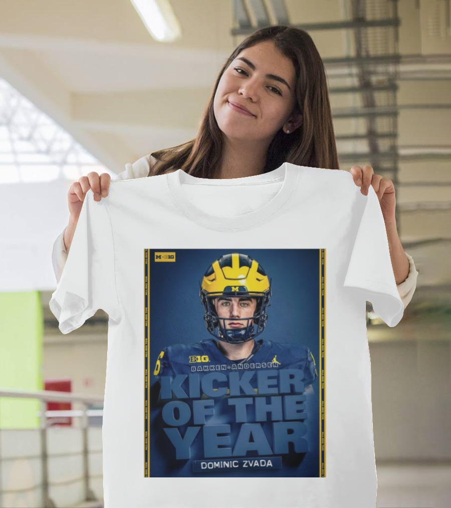 Michigan Wolverines Big Bakken-Andersen Kicker of the Year Dominic Zvada T-Shirt