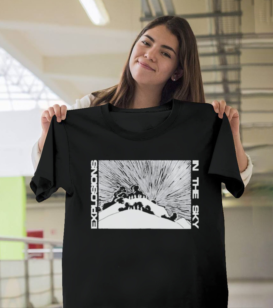 Explosions In The Sky End Mountain Eruption Scene T-Shirt