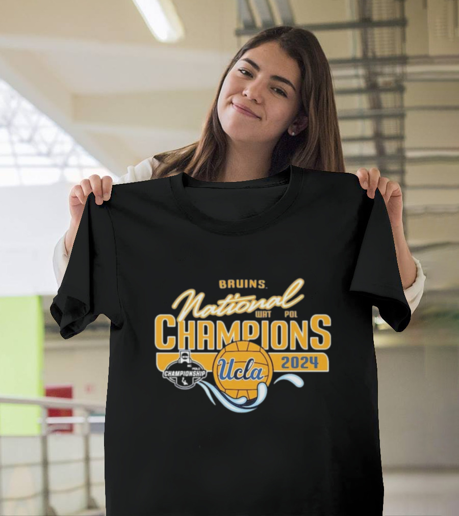 UCLA Bruins 2024 National Champions Water Polo Championship T-Shirt