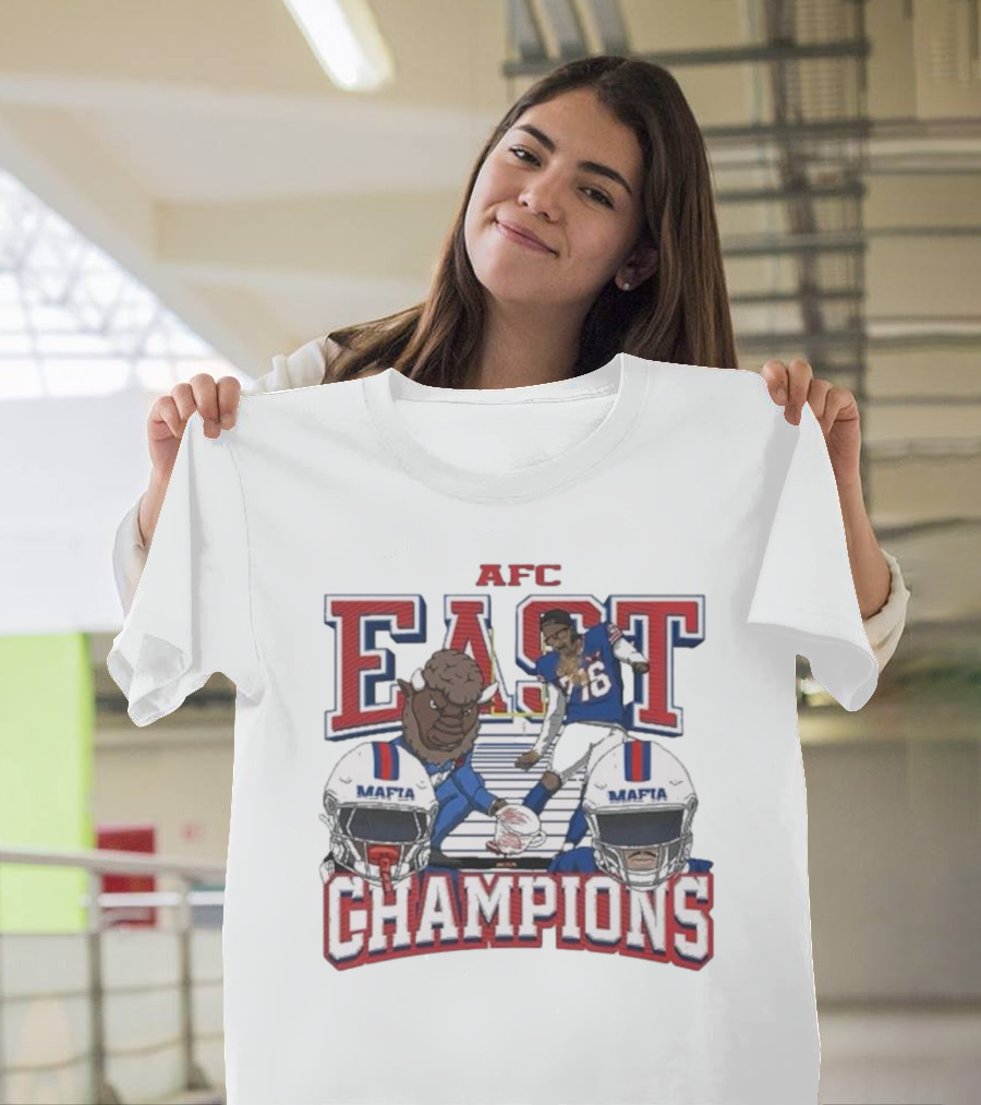 Buffalo Bills AFC East Champions Mafia 5x’s in a Row T-Shirt