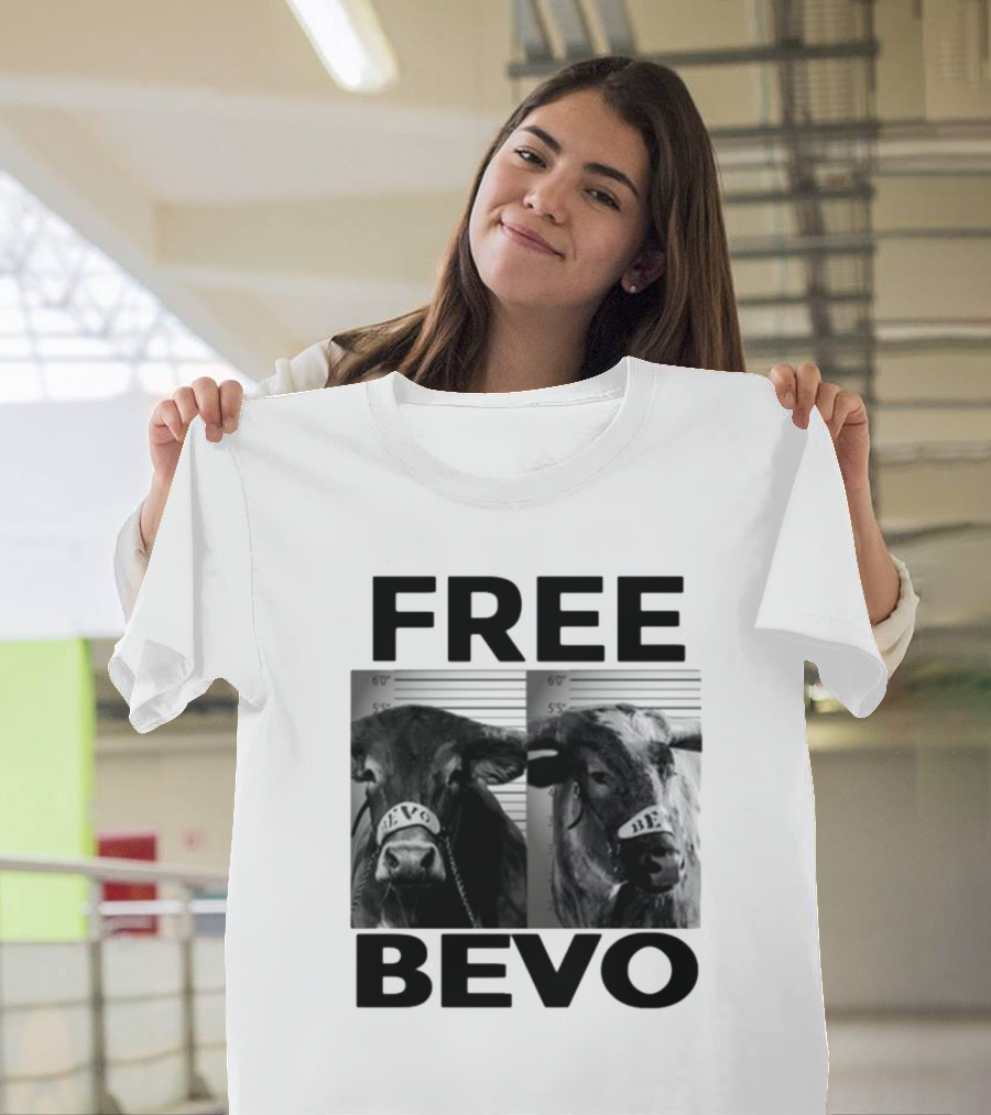 Free Bevo Mugshot Cow with Kyle Umlang T-Shirt